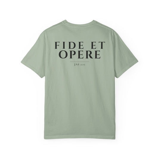 'Fide et Opere' Latin Tee