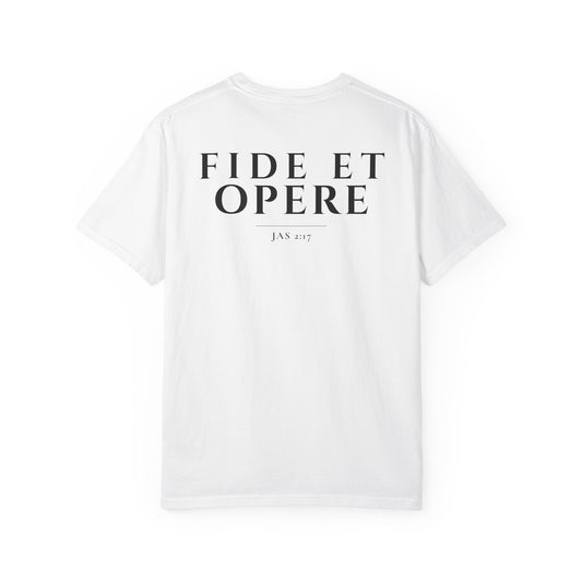 'Fide et Opere' Latin Tee